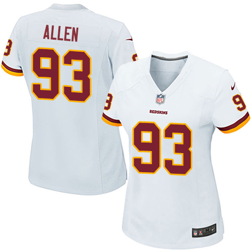 Nike Redskins #93 Jonathan Allen White Women's Stitched NFL Elite Jersey